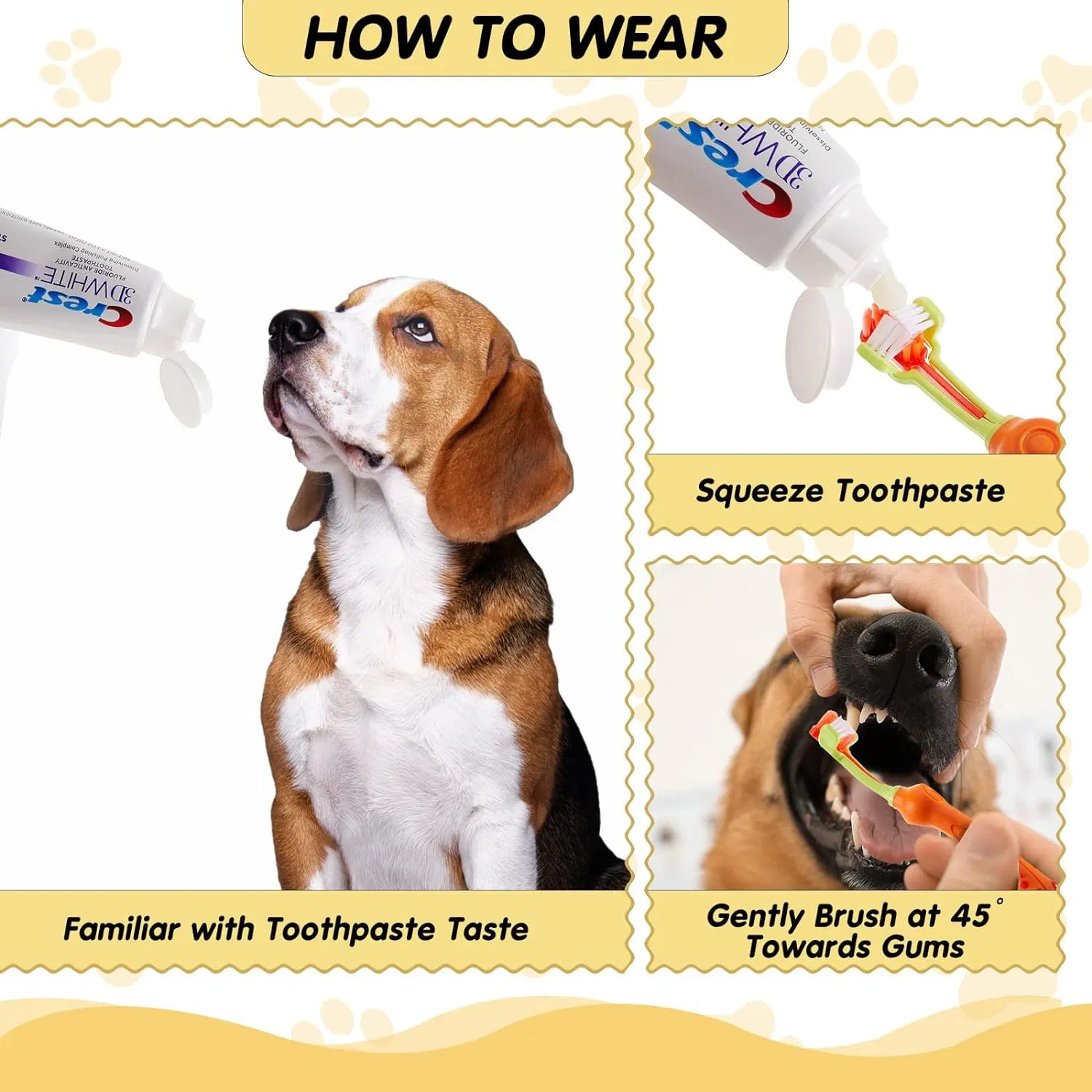 Three Sided for Cat Dog Tooth Cleaning Brush Soft Pet Toothbrush