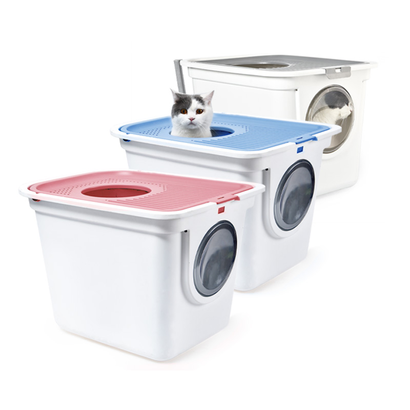 Pet Grooming Cat Litter Box Cat Toliet Cleaning Box