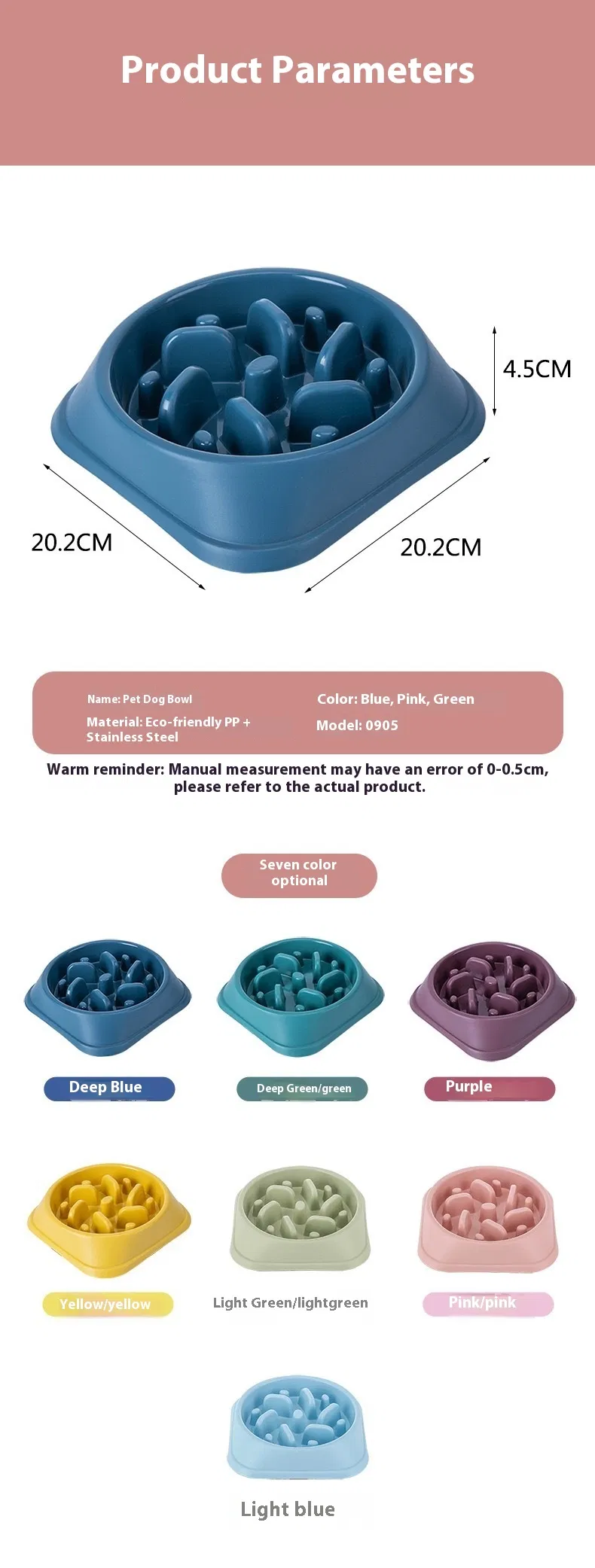 Pet Slow Food Bowl 6