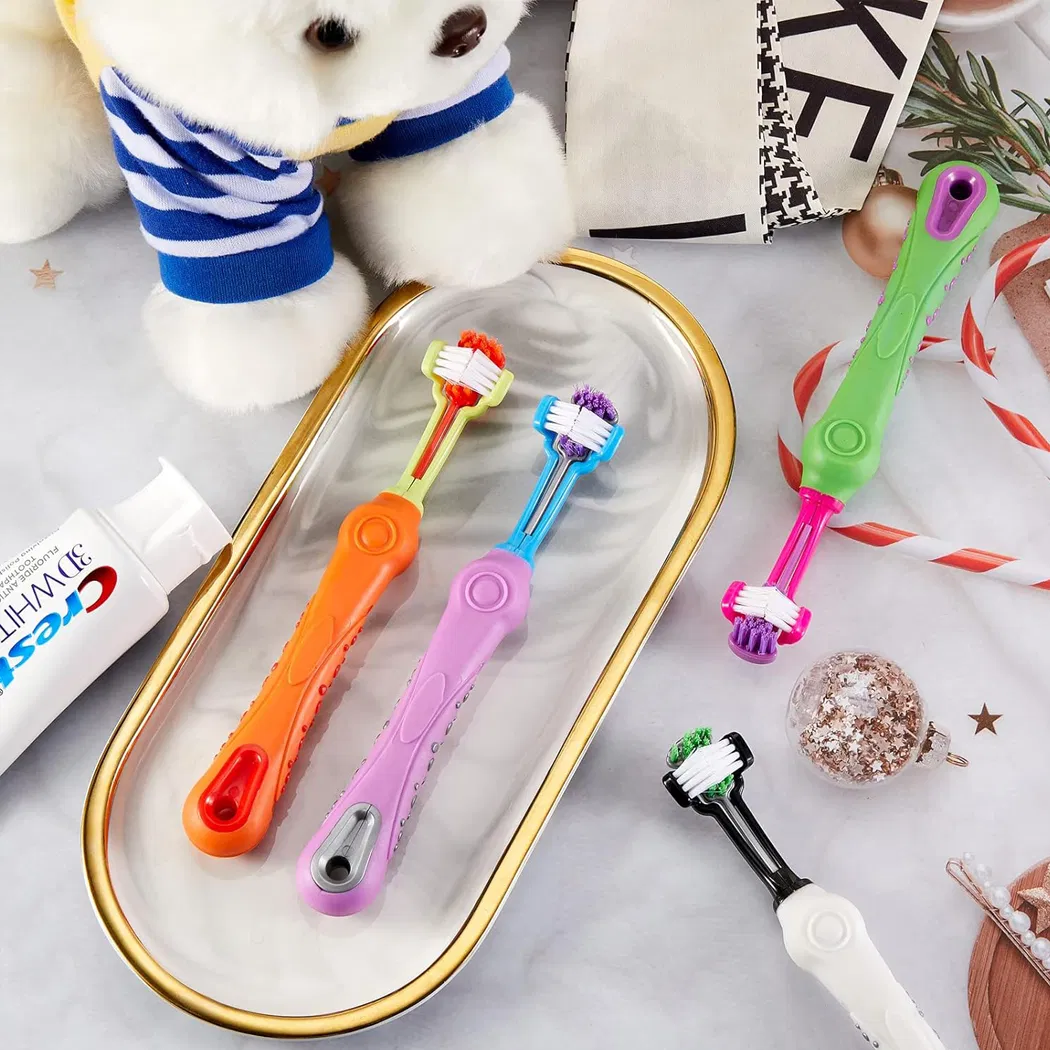 Three Sided Pet Toothbrush Detail 5