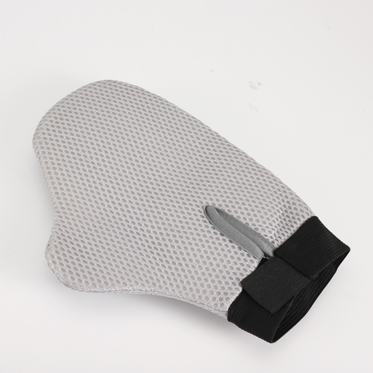 Animal Grooming Dog Hair Removed Cleaning Glove Silicone Rubber Pet Bath Brush with Plastic Teeth