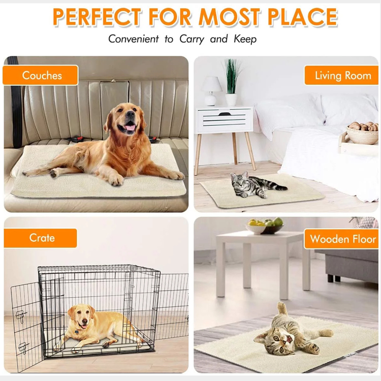 Faactory Wholesale Pet Self-Heating Mat Dog Thermal Warm Pad Blanket