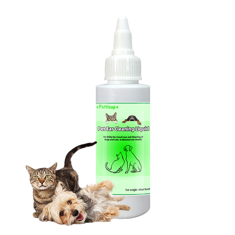 OEM 60ml Pet Grooming Ear Care Infection Treatment Drops Liquid Ear Cleaner
