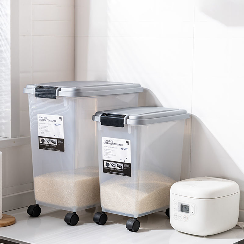 Pet Food Storage Bucket Cat Food Storage Bucket Sealed Moisture-Proof Mildew Proof Lift Lid Dog Food Storage Box