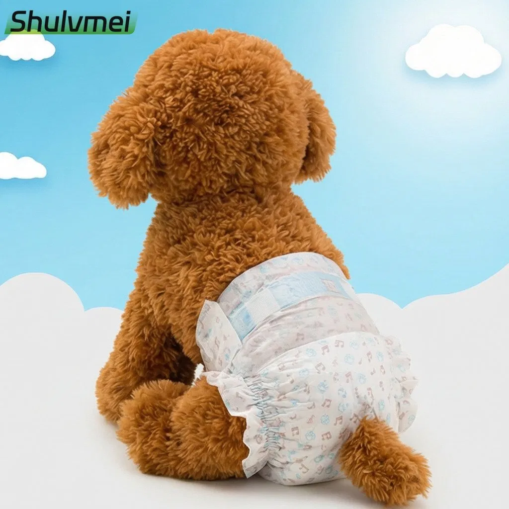 High Quality Eco-Friendly Cotton Disposable Waterproof Puppy Pet Magic Tape Diapers Items Pet Products