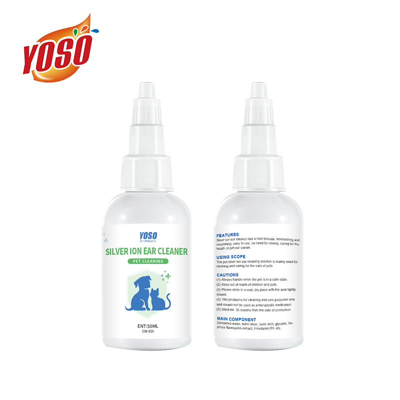 50ml Pet Silver Clear Ear Care Solution Silver Ion Ear Cleaner