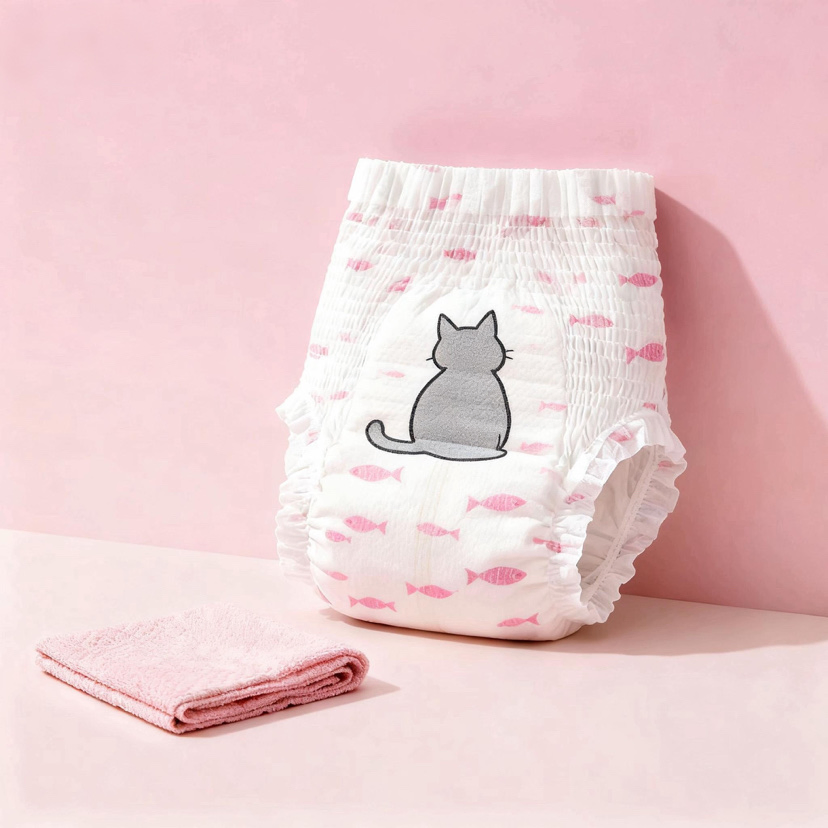 Eco-Friendly Bamboo Pet Diapers for Female Dogs' Comfort