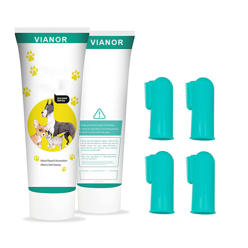Competitive Organic Dog Toothpaste Toothpaste with Toothbrush Private Label for Pet Cleaning