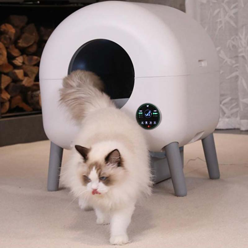 Pet Products Large Capacity Safety Upgraded Automatic Self Cleaning Cat Litter Box Odor-Control Litter Box