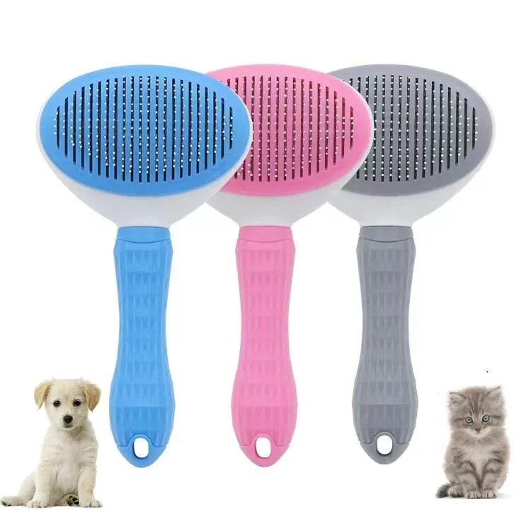 Automatic Self-Cleaning Pet Grooming Brush