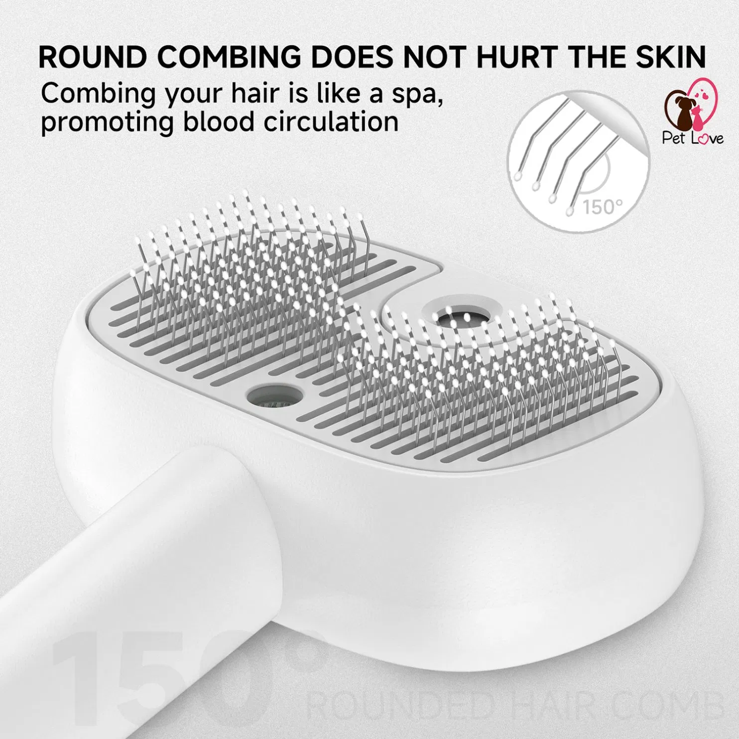 UV Spray Pet Grooming Brush with Massage Deshedding Function