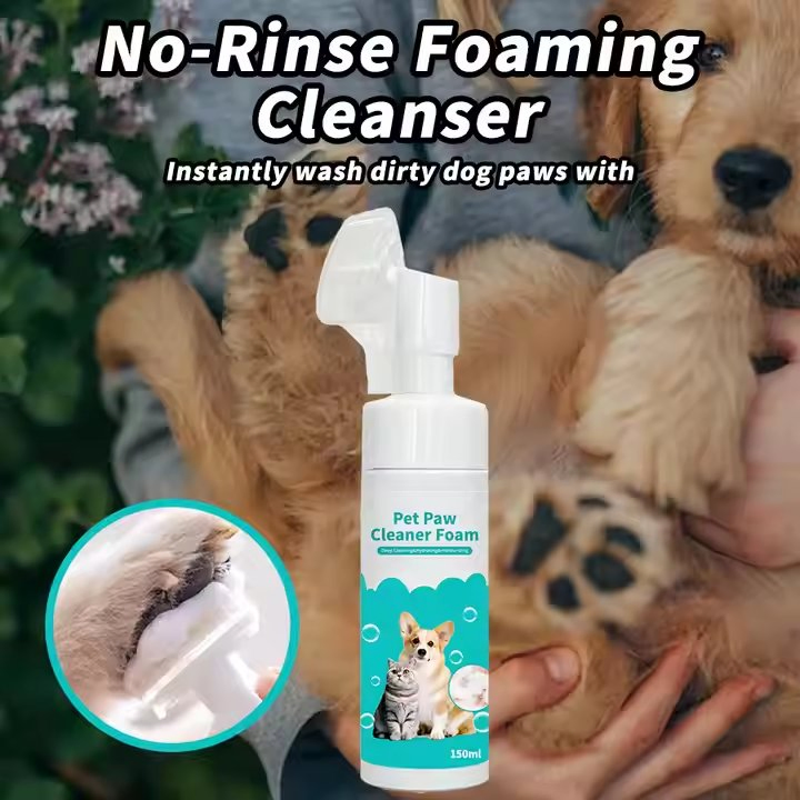 Paw Cleaner &amp; Dry Shampoo Mousse for Happy Pets