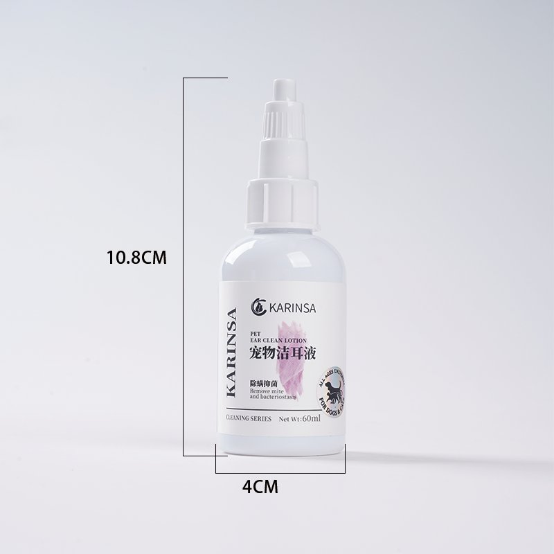 Ear Cleaner for Pets - Mite Control, Bacteria Elimination