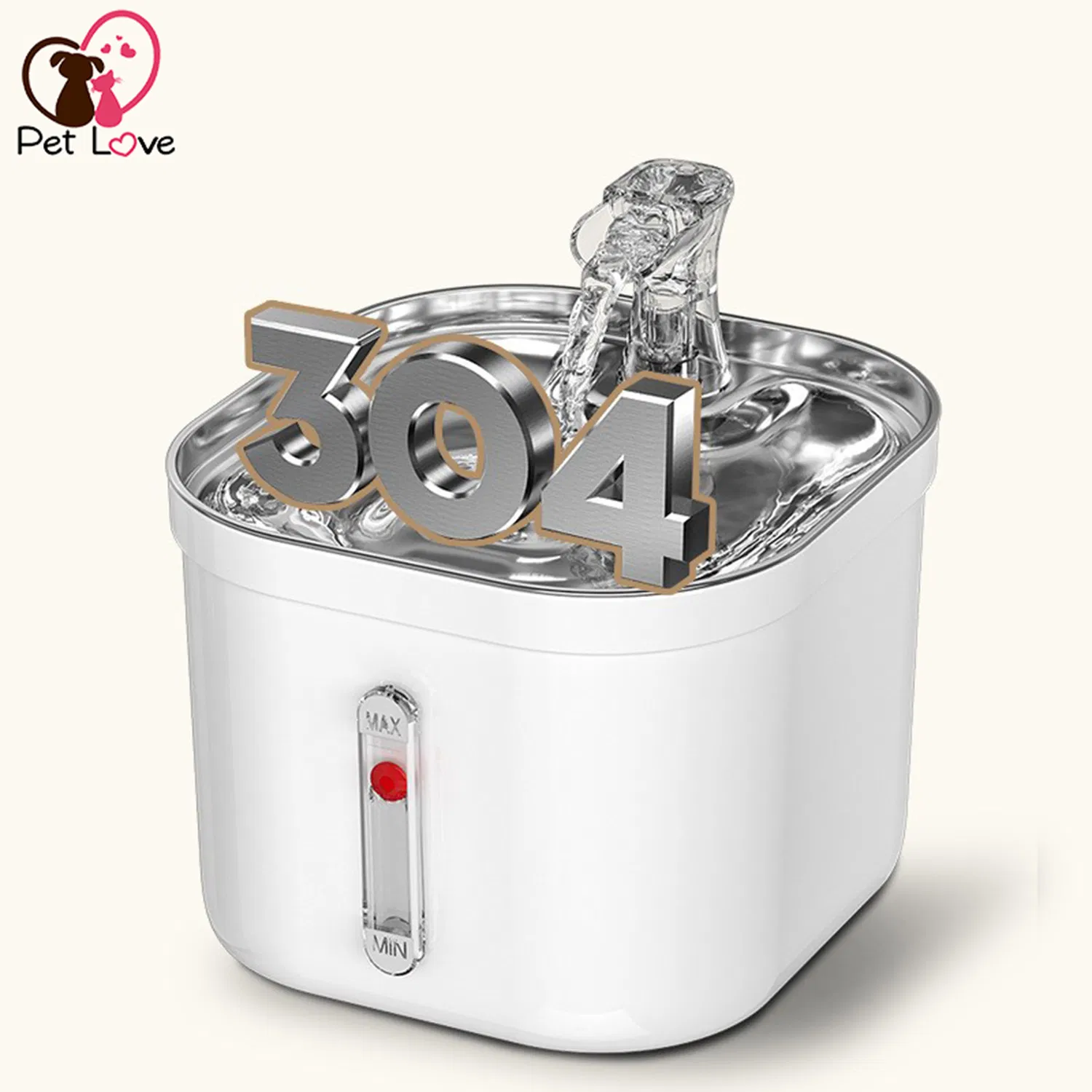 Automatic Pet Water Dispenser Stainless Steel Indoor Circulating Water Fountain