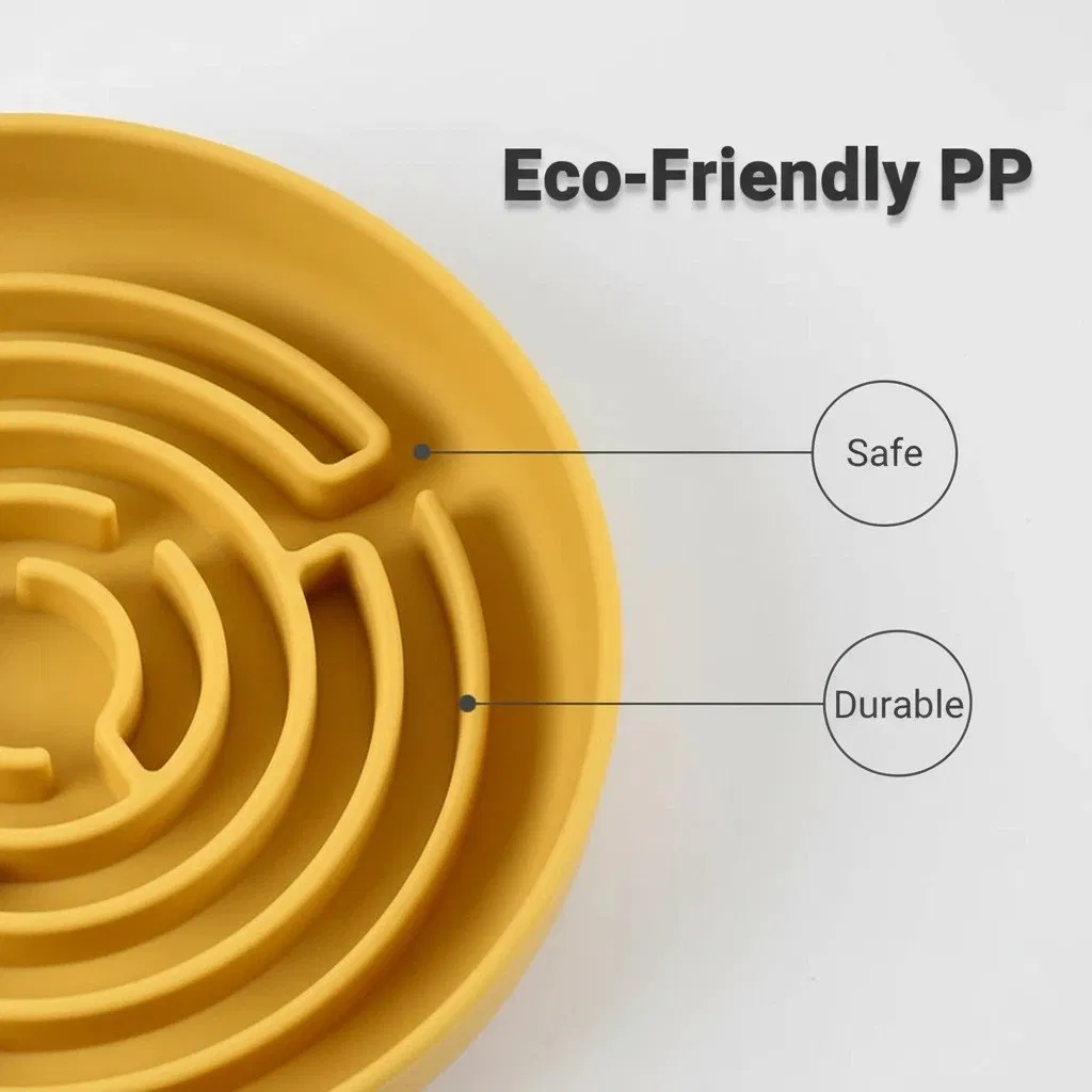 Non-Slip Slow Feeder Dog Bowl, Eco-Friendly Maze Puzzle Feeder Wholesale FDA Food Grand Silicone Pet Plate Dog Dishes