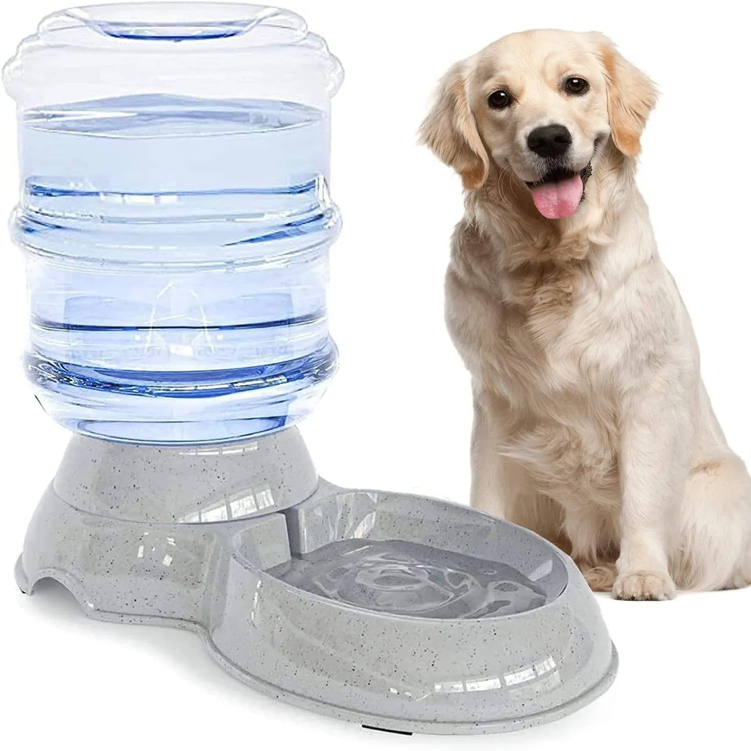 Automatic Pet Feeder and Water Dispenser Gravity Dog Water Food Bowl