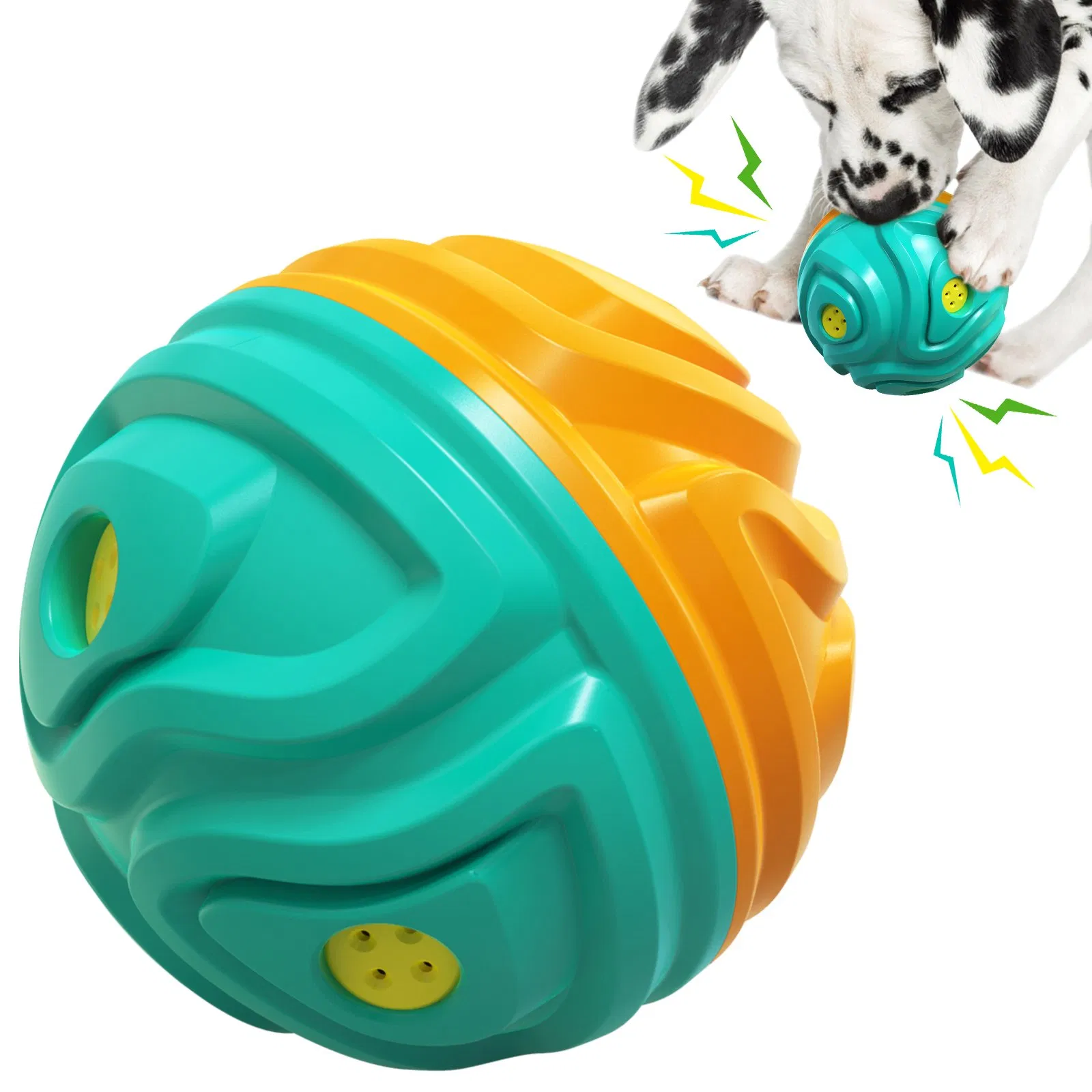 Funny Durable Interactive Chew Toy Pet Dog Rolling Ball with Sound