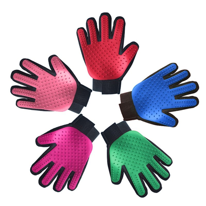 Hot Selling Dog Pet Grooming Gloves Bath Gloves Shower Massage Brush Pet Supplies