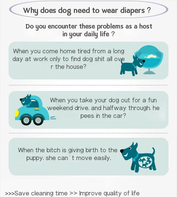 Pet Diapers Comfort Design