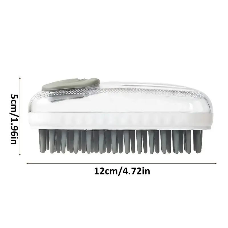Dog Bath Brush Fine Comb Tooth Puppy Massage Brush for Healthy Fur Cleaning Brush Dog Scrubber Shampoo Dispenser Pet Grooming Supply