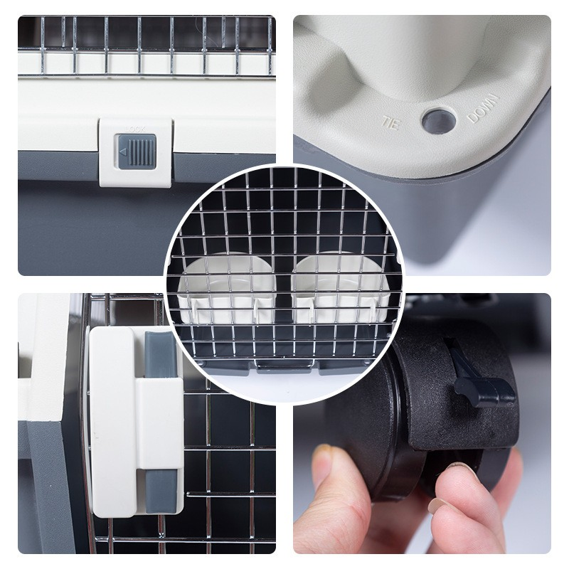 Pet-Safe Durable Dog Cat Crate Carrier Airline Approved Plastic Kennels for Travel Transport Home Isolation