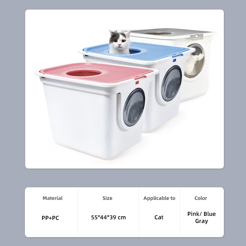 Pet Grooming Cat Litter Box Cat Toliet Cleaning Box