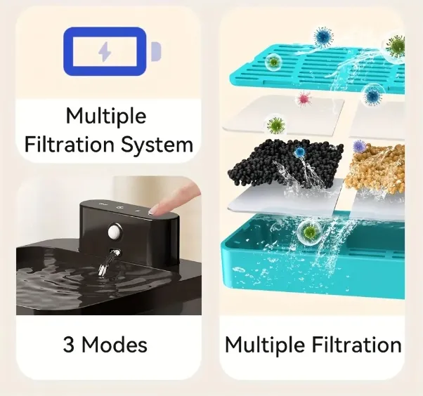 Wireless Cat Water Fountain 6