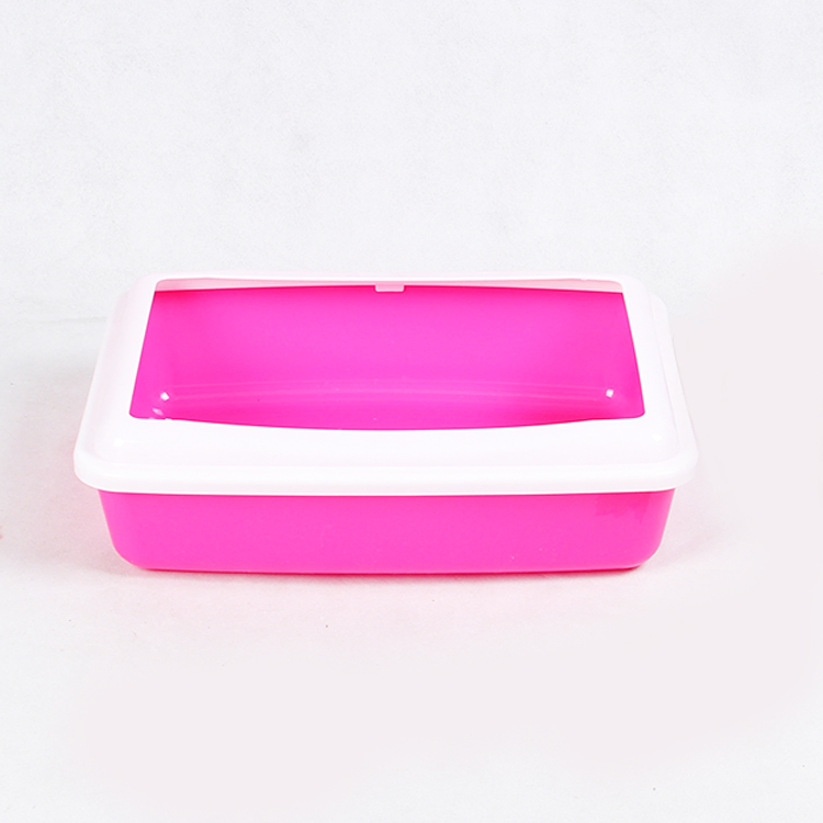 Waterproof Big Pet Products Cleaning Reusable Plastic Cat Toilet Trainer Trays Customized Cat Litter Box