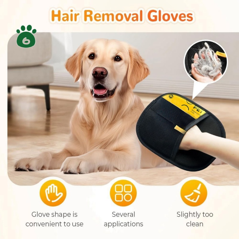 2026 New Upgrade Pet Hair Removal Glove for Cats &amp; Dogs Reusable Efficient Electrostatic Cat Grooming Gloves