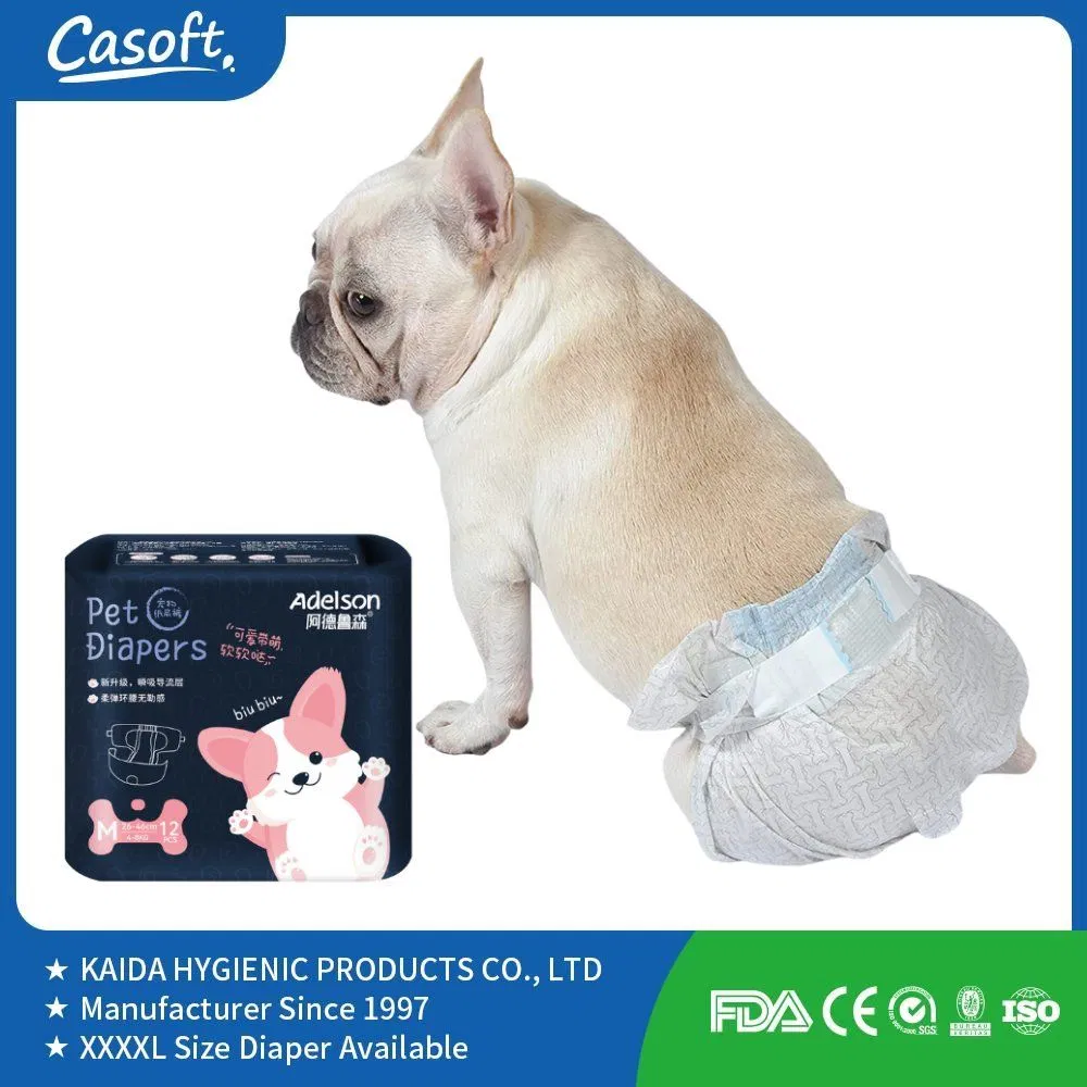 Free Sample Manufacturer Direct OEM/ODM Brand Factory Price Disposable Waterproof Absorbent Leakproof Dog PEE Pet Diapers Casoft in Philippines Russia China Us