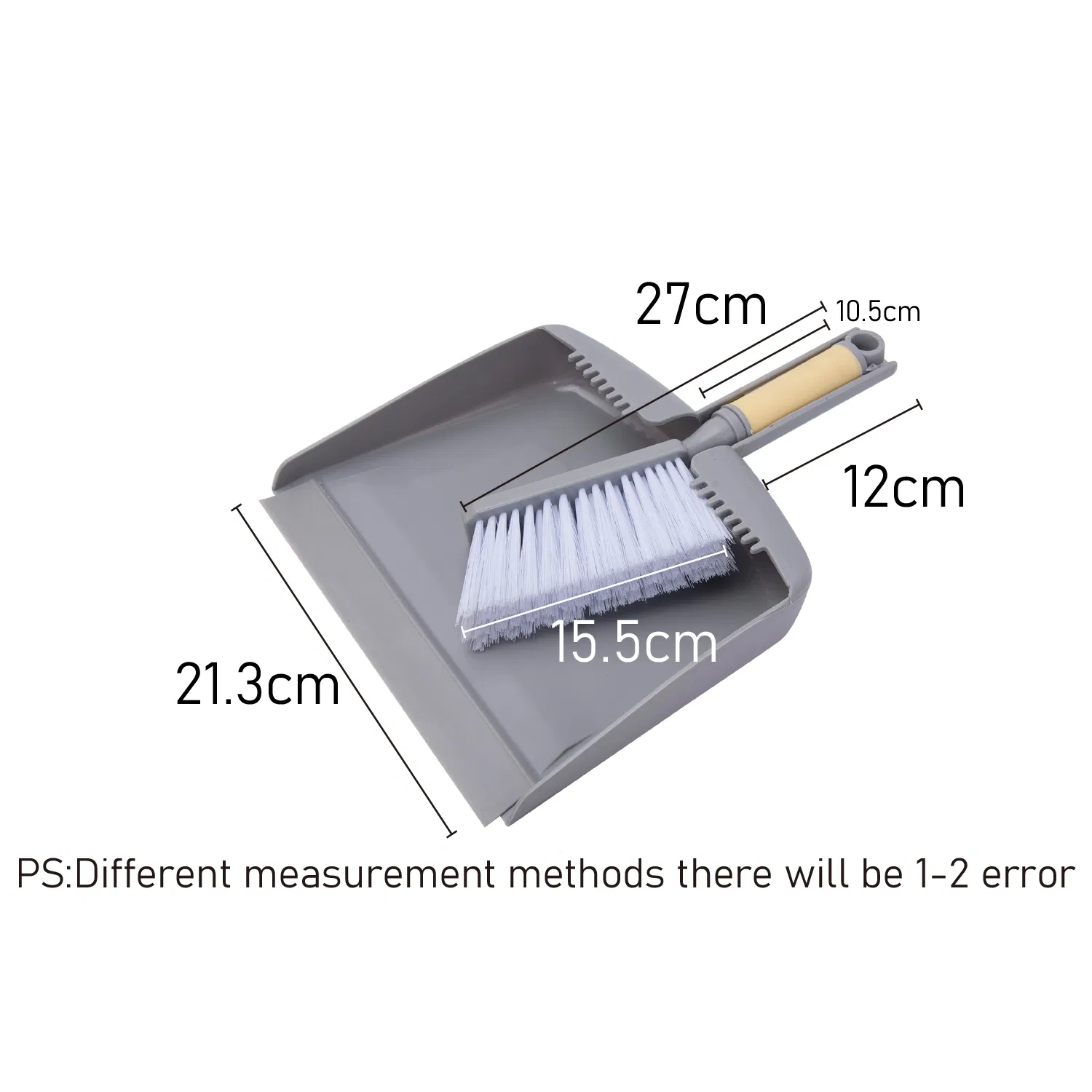 Portable Cleaning Brush and Dustpan with Dustpan Teeth Combo