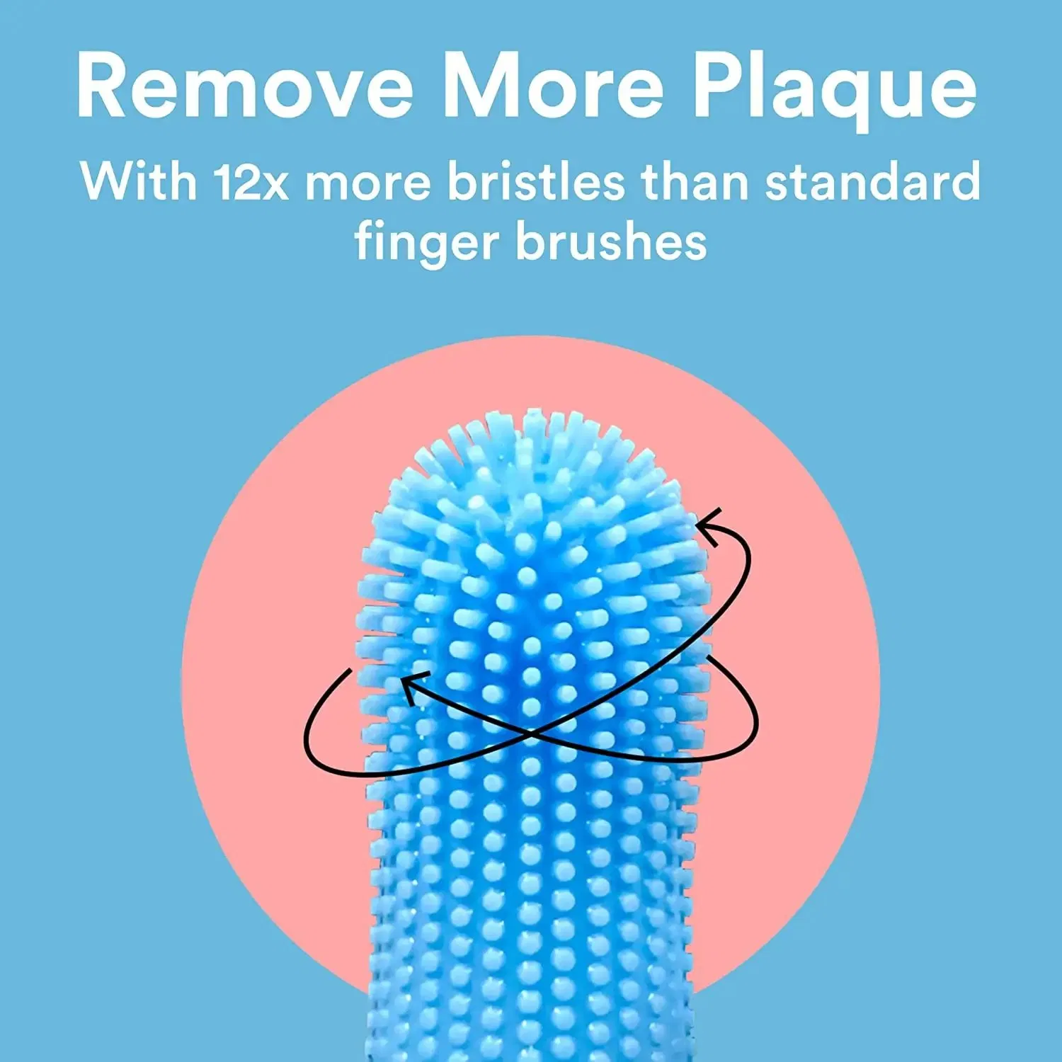 Dog Super Soft Pet Finger Toothbrush Teeth Cleaning Bad Breath Care Nontoxic Silicone Tooth Brush Tool Dog Cat Cleaning Supplies Pet Teeth Oral Cleaning Brush