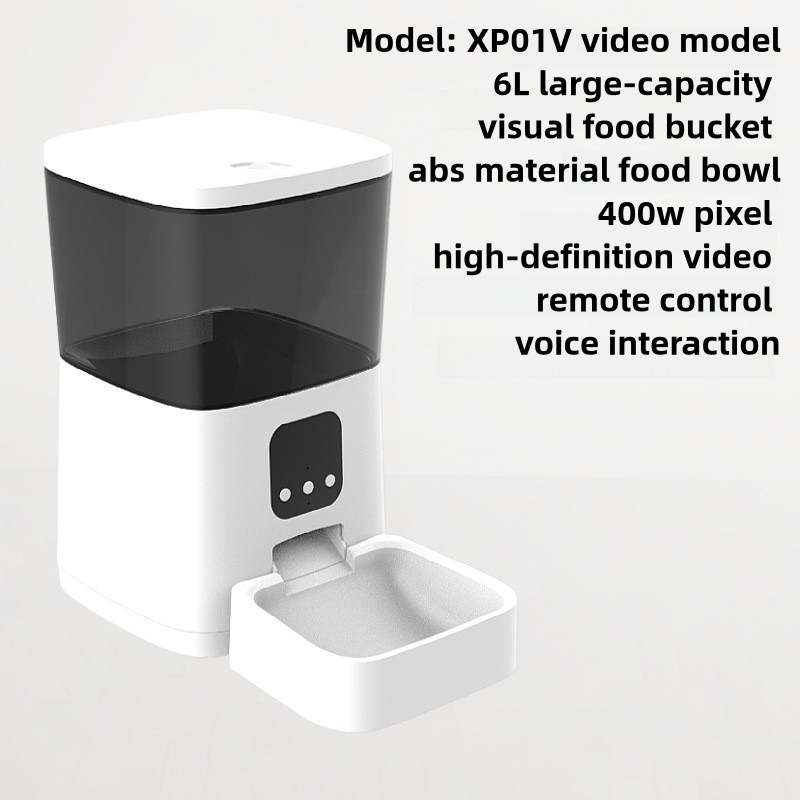 High Quality Smart Pet Food Feeder with Storage 6L Large Capacity Automatic Cat Food Feeder