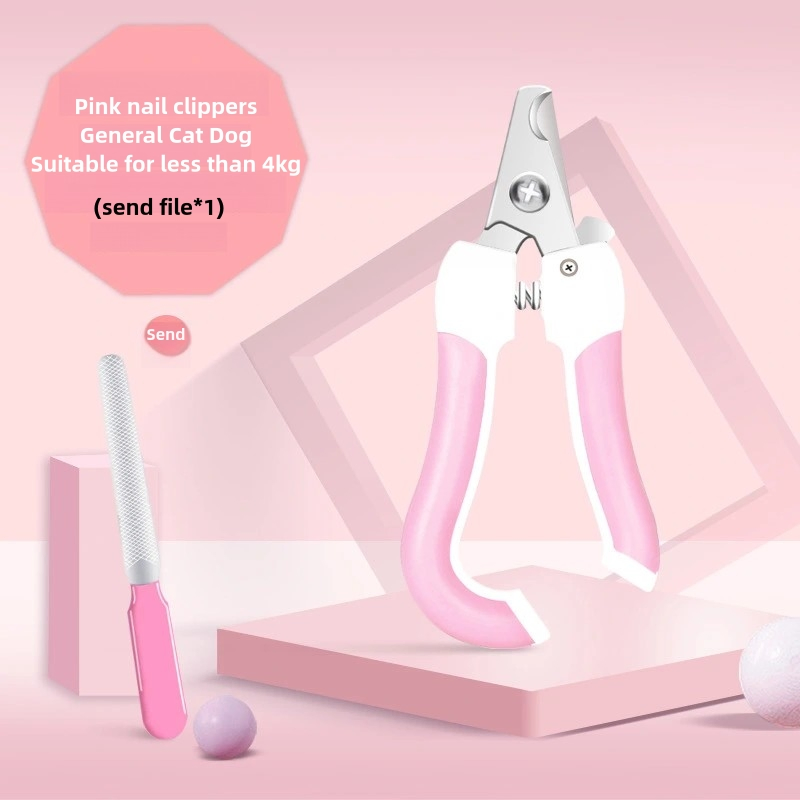 Pet Nail Clipper Set File Stainless Steel Nail Clippers for Cats and Dogs Cleaning and Grooming Supplies