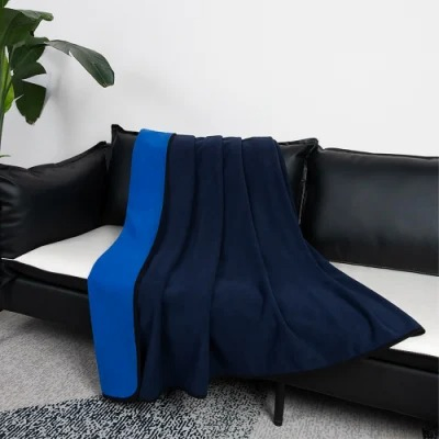 Custom Logo Soft and Warm Flannel Fleece Two Layer Pet Dog Blanket