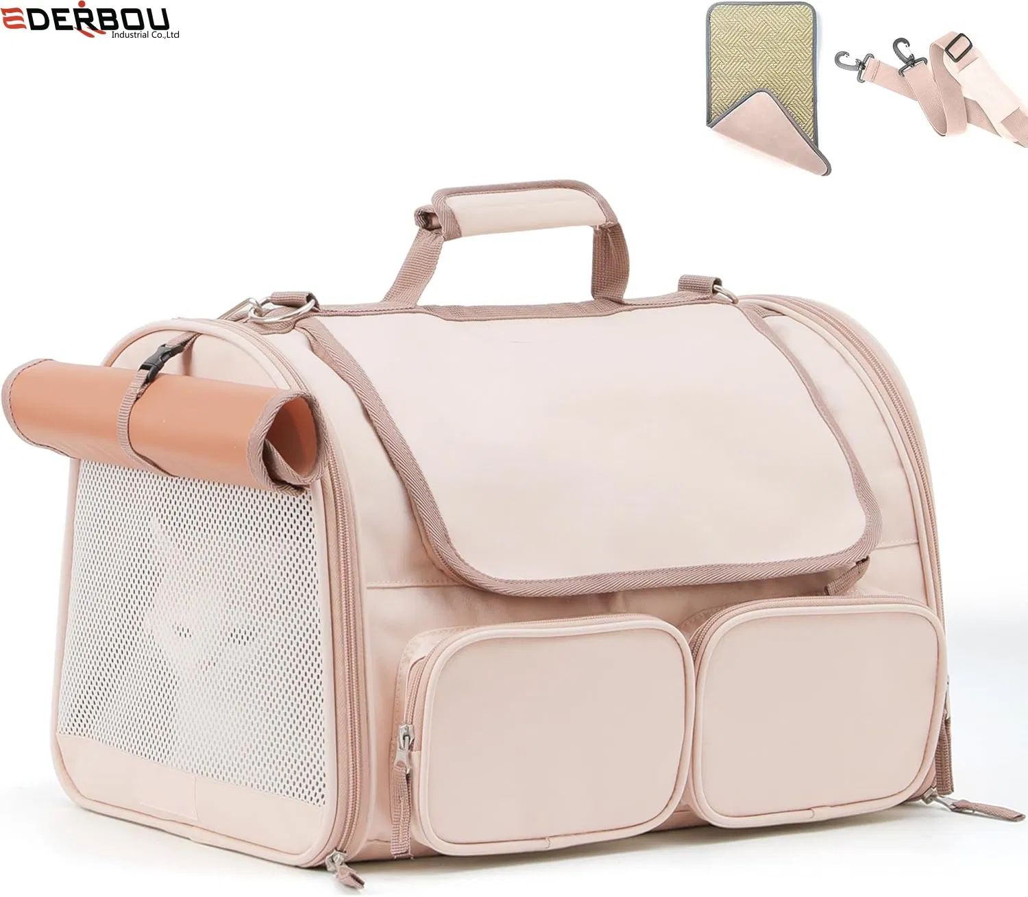 Pet Carrier for Large Cats, Soft-Sided Cat Carrier for Medium Big Cats and Puppy up to 20lbs, Washable Dog Carrier Privacy Protection for Home Outdoor Travel