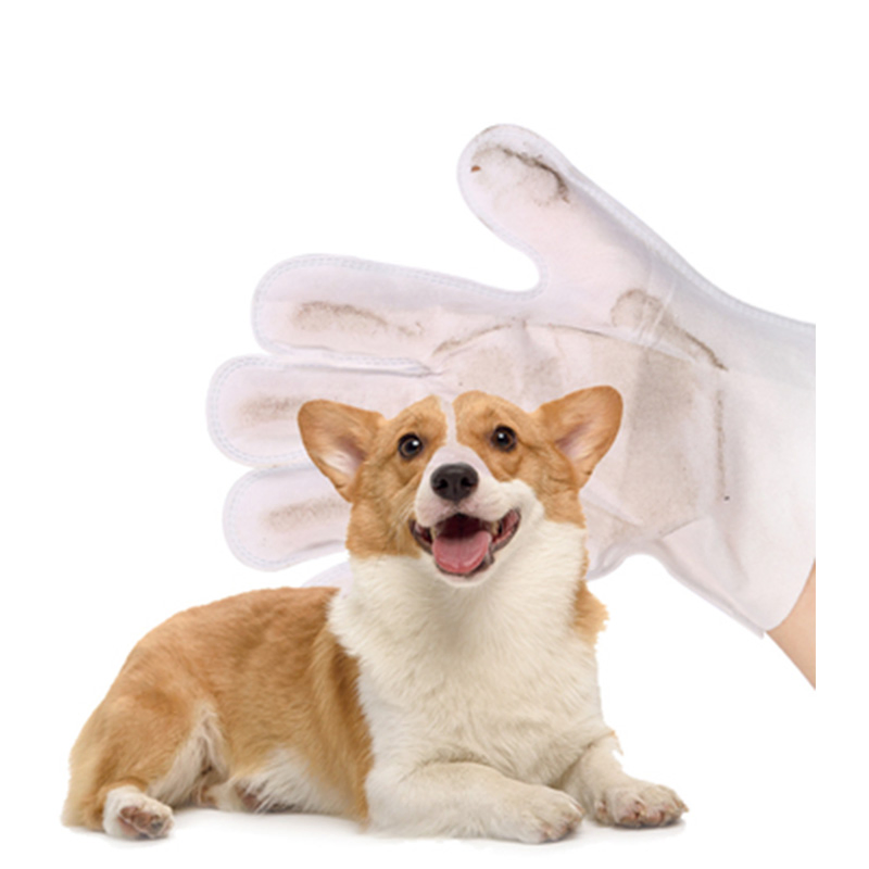Customized Pet Grooming Gloves Wipes for Dogs and Cats