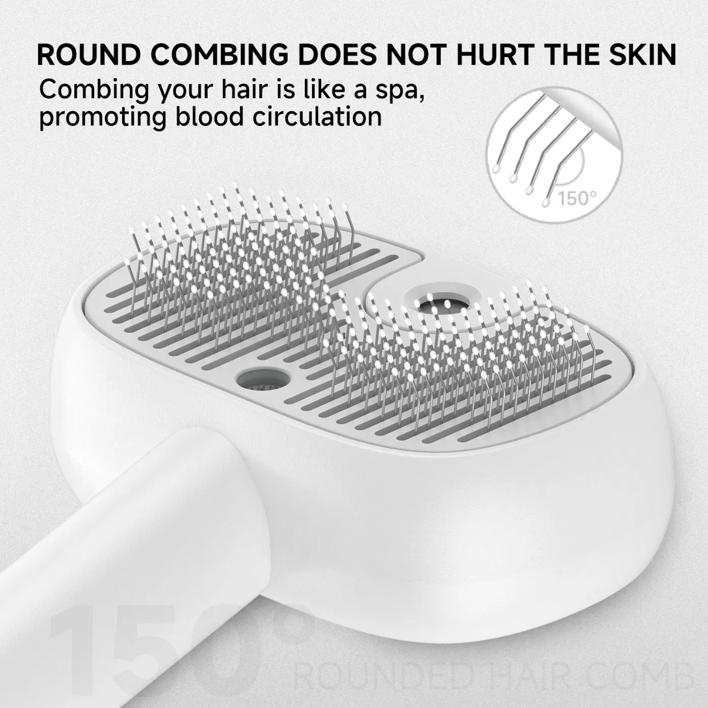 UV Spray Pet Grooming Hair Removal Brush for Dogs/Cats with Detachable Handle