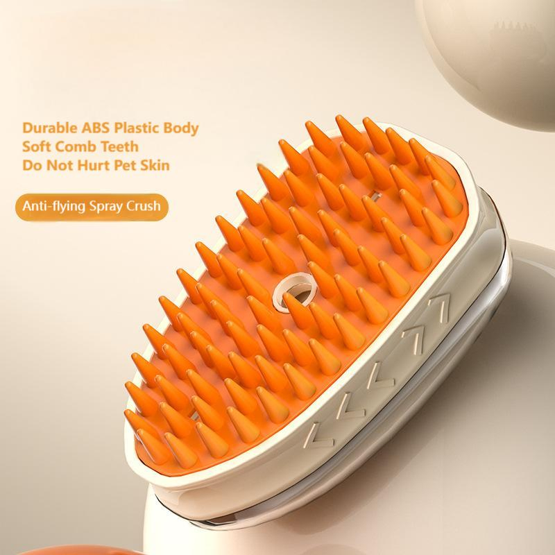 Electric cleaning Tool USB Rechargeable Pet Spray Comb Grooming Massage Brush