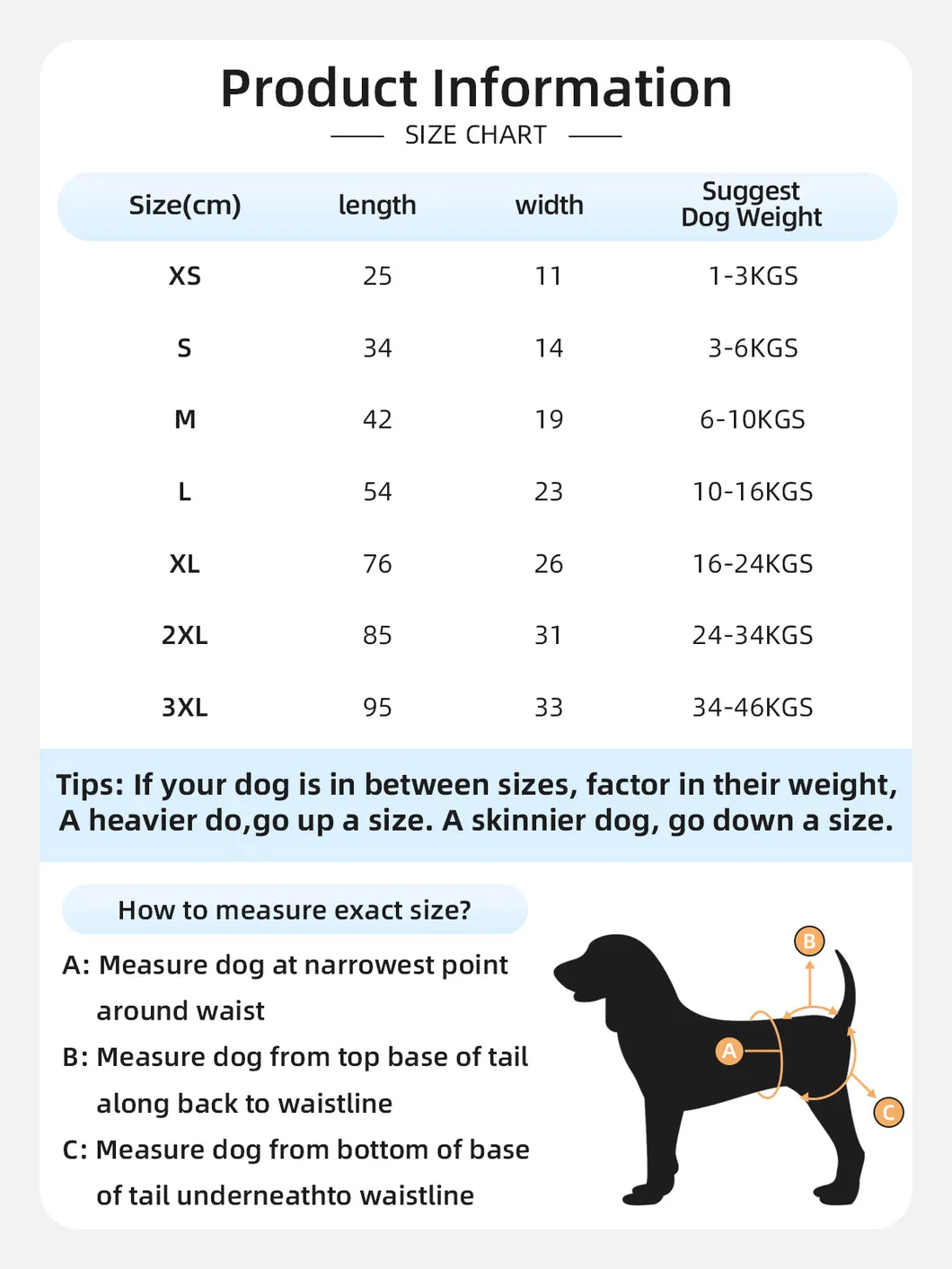 Reusable Washable Male Pet Dog Diaper