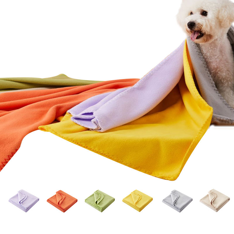 Soft Warm Sleeping Cover Fleece Pet Blanket Bed Mat for Autumn Winter