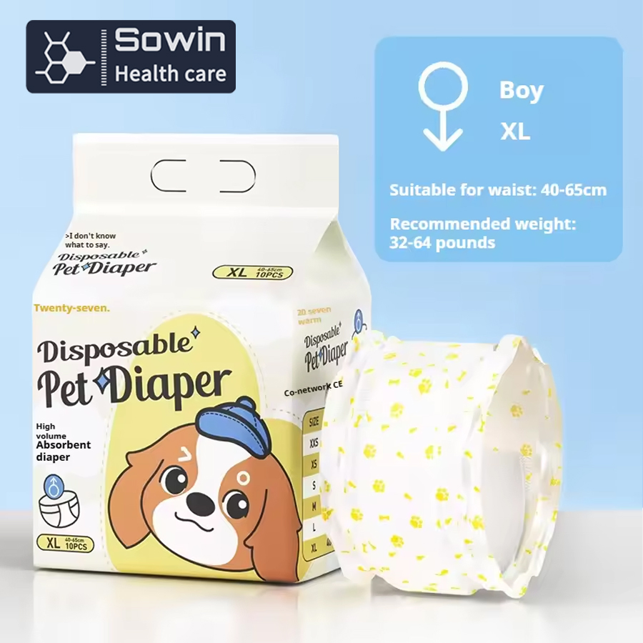 Pet Healthcare Products Disposable Dog Diapers for Girl Puppy Pets Cats
