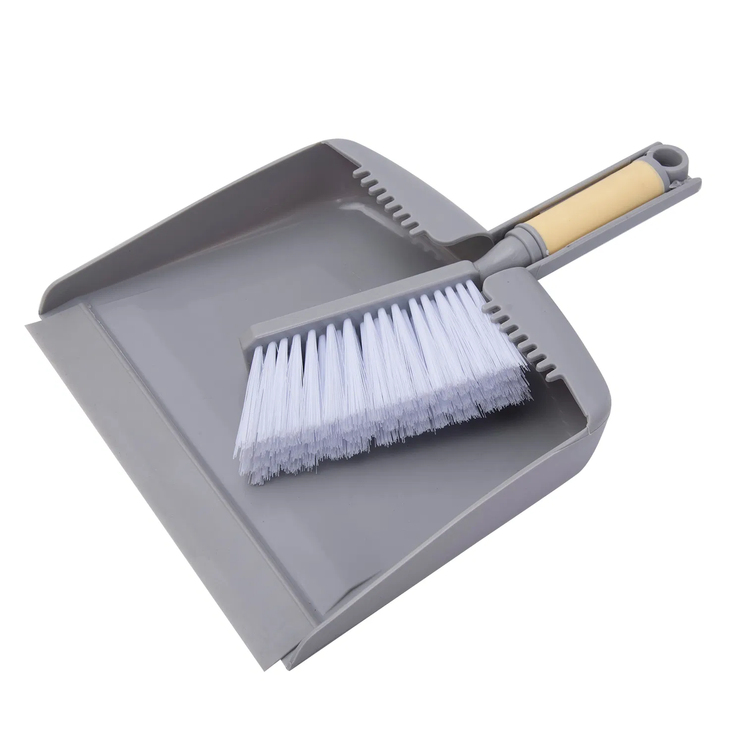Portable Cleaning Brush and Dustpan with Dustpan Teeth Combo