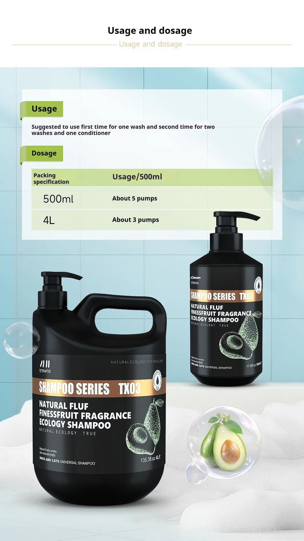 Pet Shampoo Details 4