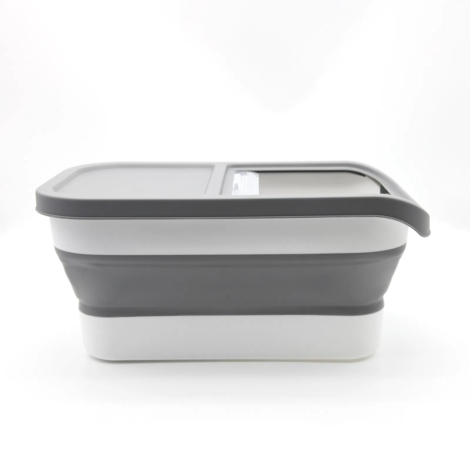 Silicone Folding Pet Food Container Cat Dog Food Storage Bucket