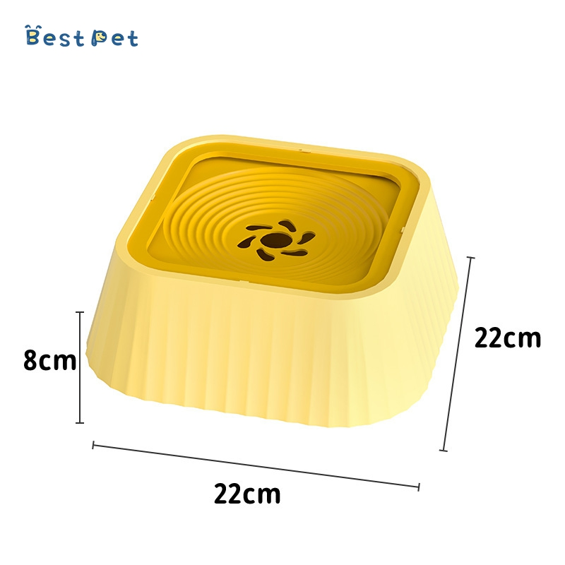 Dog Drinking Water Bowl Does Not Wet The Mouth Floating Water Bowl Buoyancy Drinking Fountain Cat Water Bowl Neck Guard Cat Pet Anti-Tip