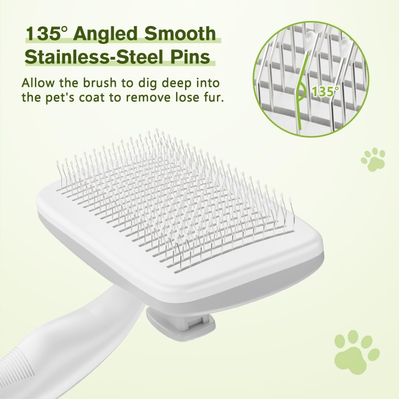 Premium Brighthomey Slicker Brush for Effortless Pet Grooming and Shedding Control