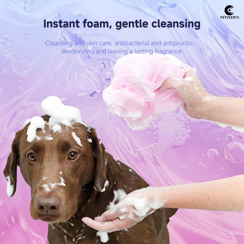 Healthy Pet Care Tearless Formula Gentle Cleansing Pet Waterless Foam Shampoo