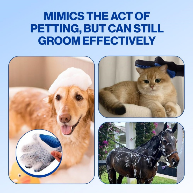 Odorless Dog Grooming Gloves for Effortless Pet Care