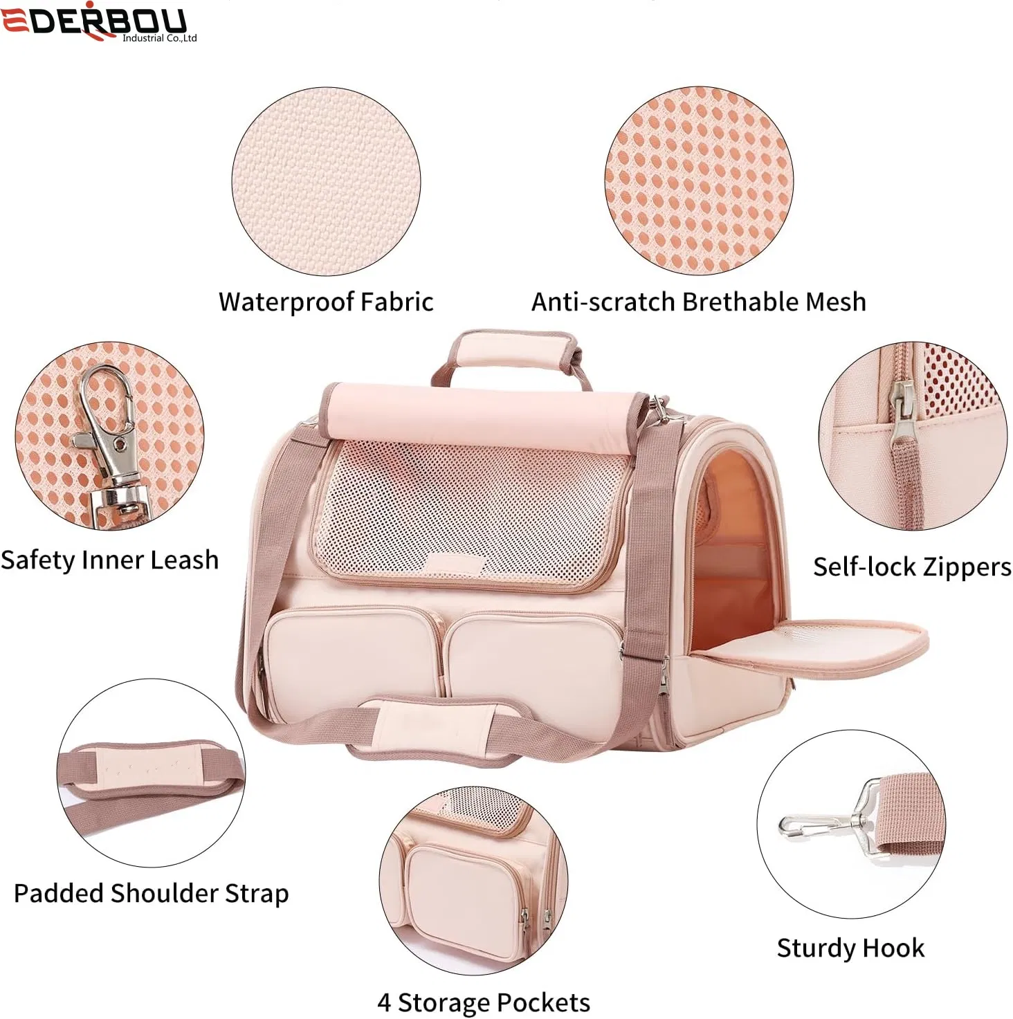 Pet Carrier for Large Cats, Soft-Sided Cat Carrier for Medium Big Cats and Puppy up to 20lbs, Washable Dog Carrier Privacy Protection for Home Outdoor Travel